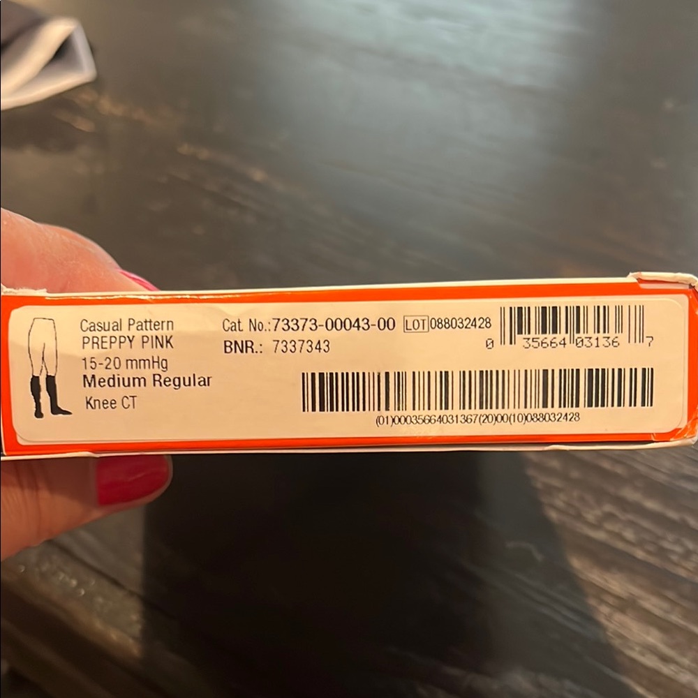 JOBST Medical Compression Socks Preppy Pink Knee Socks